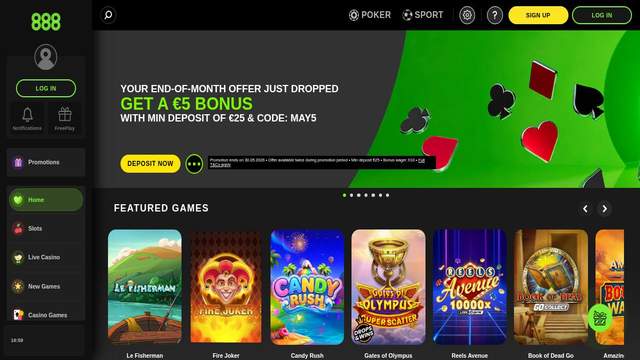 888 Casino casino screenshot